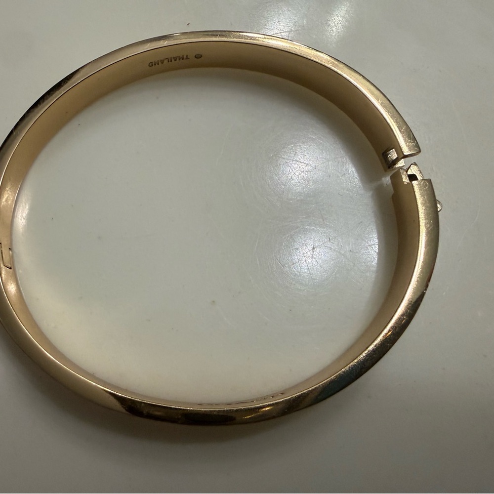 Coach Signature Gold Enamel Bangle - Picture 6 of 6